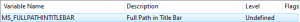 4Variable Name MicroStation10 - MicroStation title bar