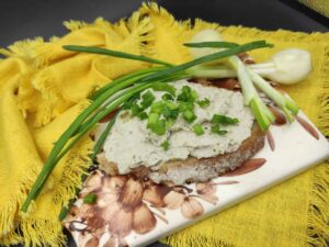 Polish herring spread on bread