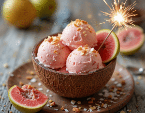 Lilo-Stitch-Inspired-Ice-Cream-Recipes-–-Aloha-From-Hawaii-To-Outer-Space-Image-9-Gantus-Galactic-Guava-Glow-with-fresh-guava-fruit-Frosted-Fusions