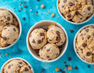 Fathers-Day-Ice-Cream-Treats-–-Cool-Gifts-For-The-Coolest-Dads-image-4-cookie-dough-and-choc-chip-ice-cream-in-bowls-top-view-Frosted-Fusions