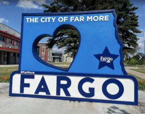 Downtown Fargo North Dakota vibrant street scene