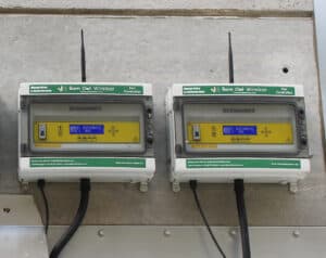 Martin Lishman Barn Owl Wireless controllers mounted in a grain store help automate the post-harvest crop storage procedure.