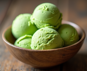 Homemade-Matcha-Ice-Cream-Recipe-–-A-Taste-Of-Japan-image-1-bowl-of-green-matcha-ice-cream-Frosted-Fusions