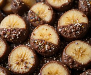 Back-to-School-Frozen-Treats-Easy-After-School-Scoops-Snacks-image-3-sliced-banana-covered-in-melted-chocolate-with-sprinkles-Frosted-Fusions