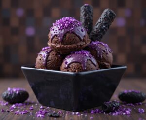 Enderman-Liquorice-Swirl-Ice-Cream-Image-3-dark-black-cocoa-ice-cream-with-purple-glitter-sauce-Minecraft-inspired-in-black-square-bowl-Frosted-Fusions Enderman-Liquorice-Swirl-Ice-Cream-Image-3-dark-black-cocoa-ice-cream-with-purple-glitter-sauce-Minecraft-inspired-in-black-square-bowl-Frosted-Fusions