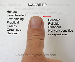 square fingertip palmistry