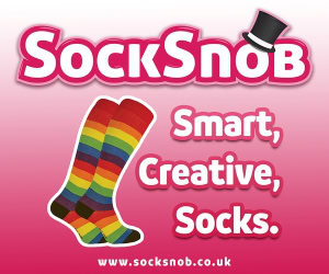 AD-SOCK-SNOB-PINK-SMART-CREATIVE-SOCKS WITH TOP HAT-300x250
