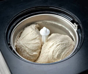 10 Common Homemade Ice Cream Problems And How To Fix Them image 6 ice cream churning in compressor bowl frosted fusions