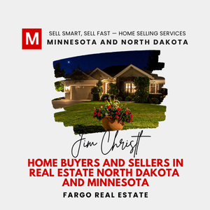 Modern Market REALTORS®—Jim Christl: Fargo real estate for home buyers & sellers in North Dakota and Minnesota; illuminated home at night.