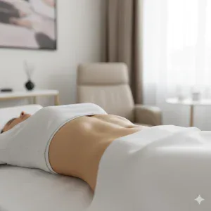patients body post micro liposuction