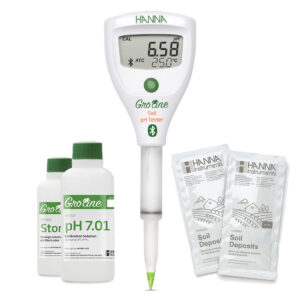Martin Lishman Wireless Soil pH testing kit with consumables for 25 tests.