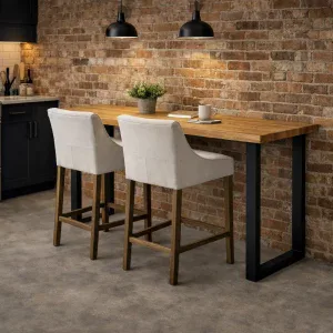 Solid Oak Breakfast Bar