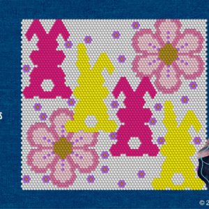bunnies flowers SS16 30oz rhinestone template watermark