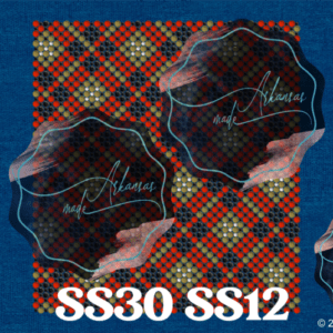 SS30 SS12 black red gold plaid Cushion 40oz mug rhinestone template version watermark