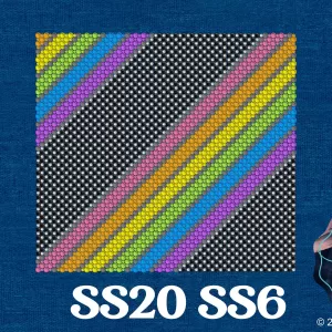 neon swirl SS20 SS6 Cushion 20oz rhinestone template watermark