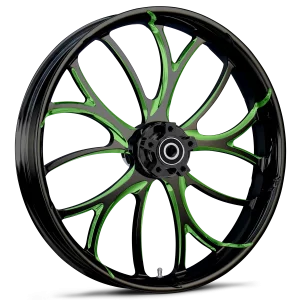 RYD Wheels Electron Touch Of Color Green Wheels