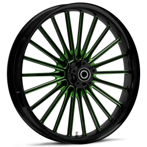 RYD Wheels Pulse Touch Of Color Green Wheels