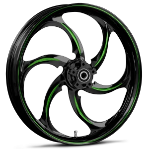 RYD Wheels Reactor Touch Of Color Green Wheels