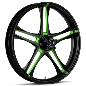 RYD Wheels Discharge Touch Of Color Green Wheels