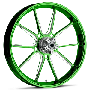 RYD Wheels Fuse Dyeline Green Wheels