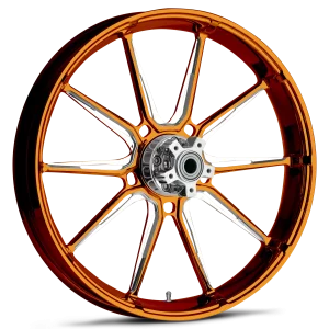 RYD Wheels Fuse Dyeline Orange Wheels