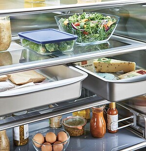 Food in high-end refrigerator