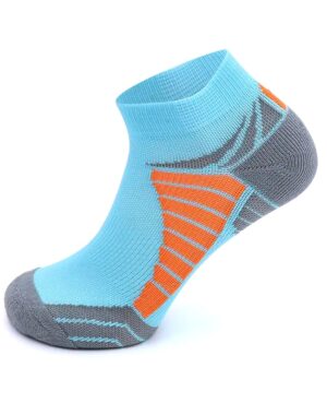 Blue Bright Stride Premium Ankle Socks