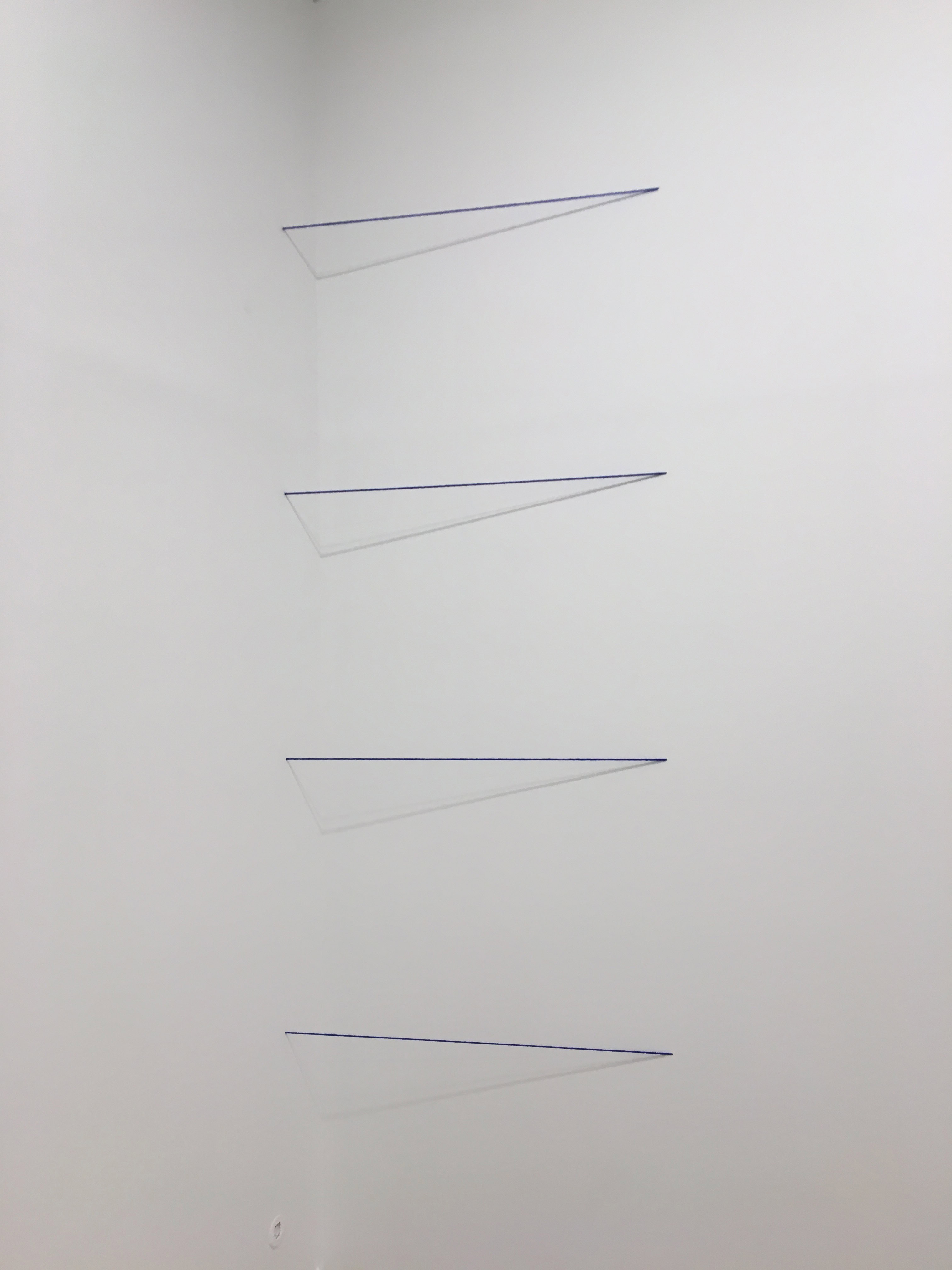 Fred Sandback, Untitled (Sculptural Study, Four-part Cornered), c. 1970-2007)