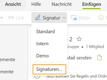 Outlook Web Signaturen