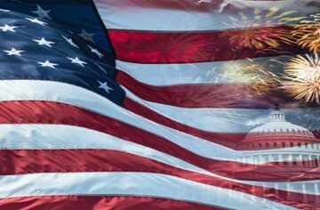 Red-White-And-Blueberry-Homemade-Ice-Cream-An-Independence-Day-Special-featured-image-200x620w-American-flag-rippling-in-the-wind-with-fireworks-and-part-capital-building-dome-frosted-fusions