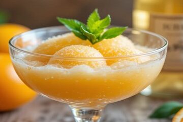 Mimosa-Sorbet-–-A-Brunch-Inspired-Frozen-Bubbly-Dessert-Featured-Image-637x1920w-glass-dessert-dish-of-mimosa-sorbet-with-oranges-and-blubbly-Frosted-Fusions