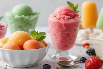 Naturally-Sweet-Sorbets-For-Summer-–-Healthy-Easy-Dessert-Ideas-Featured-Image-637x1920w-several-sorbets-and-sorbet-lollipops-with-fresh-fruits-Frosted-Fusions