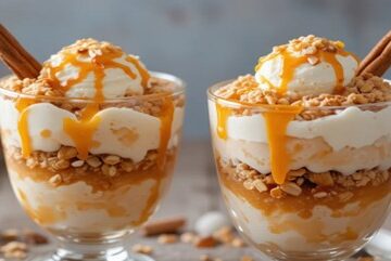 Apple-Crumble-Ice-Cream-Dessert-Featured-Image-layered-caramel-apple-crumble-ice-cream-sundaes-with-cinnamon-sticks-Frosted-Fusions