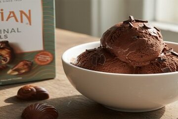 Guylian-Ice-Cream-Featured-Image-Bowl-of-chocolate-ice-cream-with-Guylian-seashell-chocolates-Frosted-Fusions