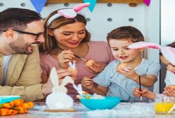 Easy-No-Churn-Easter-Ice-Creams-Festive-Fun-For-All-Ages-featured image-207x637w family having fun making Easter Ice Cream-Frosted-Fusions