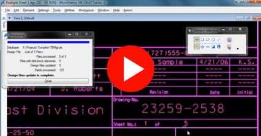 Screenshot of PLAY button of CAD/BIM video