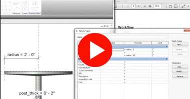 Screenshot of PLAY button of CAD/BIM video