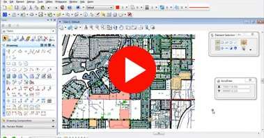 Screenshot of PLAY button of CAD/BIM video