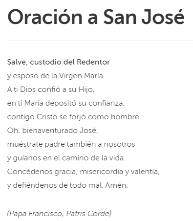oraci&oacute;n a san jos&eacute; padre de jesus de nazaret