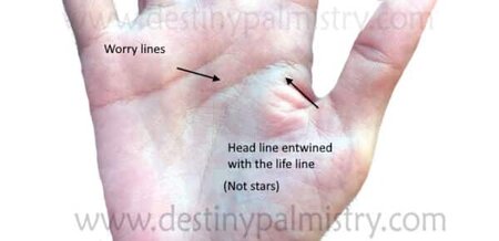 photo of palm lines by destiny palmistry