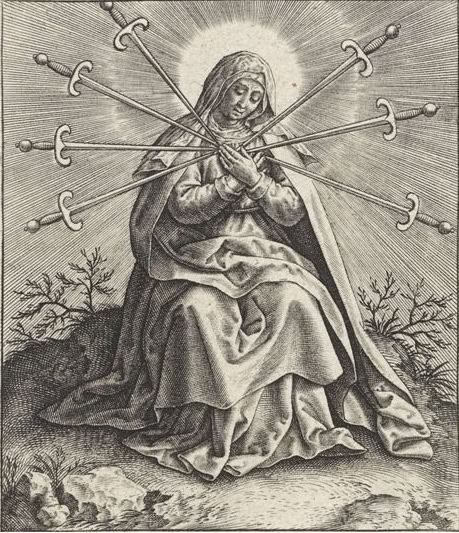 Los 7 dolores de la Virgen, comunicados a Santa Brigida para devoci&oacute;n de los cristianos.
