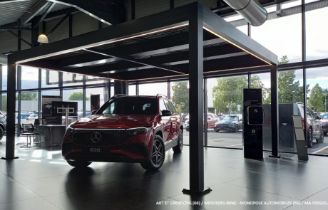 Carport Solaire de MA PERGOLA SOLAIRE chez MERCREDES-BENZ