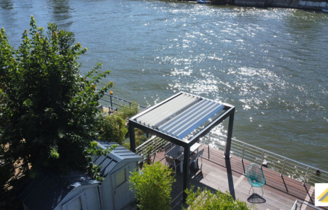 Pergola bioclimatique HARMON-E modèle 2x2 Région Parisienne