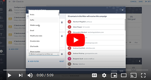 salesflare how-to video on email workflows
