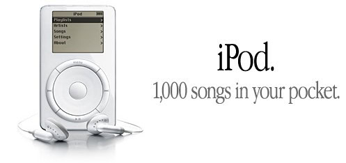 iPod. 1000 liedjes in je zak.