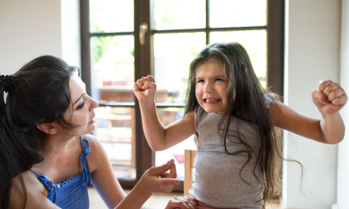 a child showing bad behaviour that needs therapy