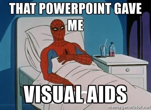Ce PowerPoint m'a donné le sida visuel.