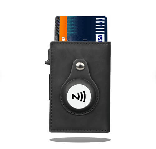 Airtag wallet black front