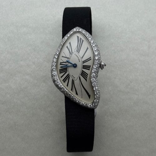 Buy Cartier Crash with Diamonds and Paris Stamped Dial in White Gold 2236 in Geneva and Dubai - K2 Luxury Watches