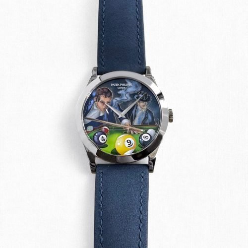Buy Patek Philippe 5089G-145 &ldquo;Billiards&rdquo; Rare Handcrafts Calatrava in White Gold in Geneva and Dubai - K2 Luxury Watches